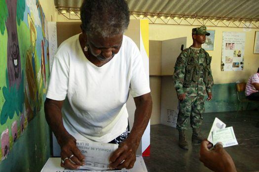 Las del próximo 27 de octubre serán las primeras elecciones locales y regionales luego de la firma del Acuerdo Final de La Habana.
 / EFE
