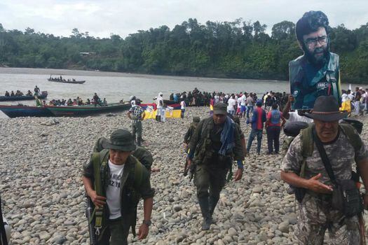 Unidades del frente Daniel Alanda y Mariscal Sucre, que operaron principalmente en el sur de Nariño, se desplazaron a la Zona Veredal La Variante, Tumaco (Nariño).  / /@FARC_Occidente. 