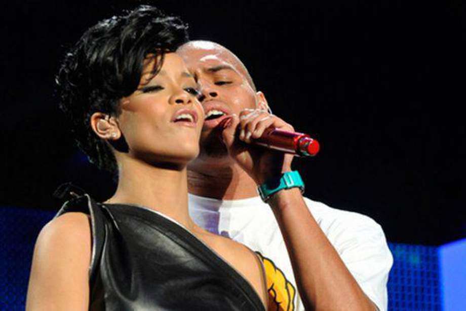 Rihanna y Chris Brown.