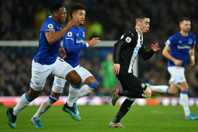 El Everton de Yerry Mina ganaba 2-0 al minuto 93 y se dejó empatar del Newcastle