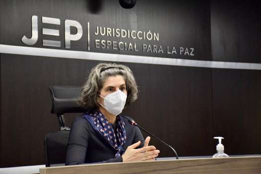 Julieta Lemaitre, magistrada encargada del caso 01, conocido como secuestro, de la Jurisdicción Especial para la Paz.