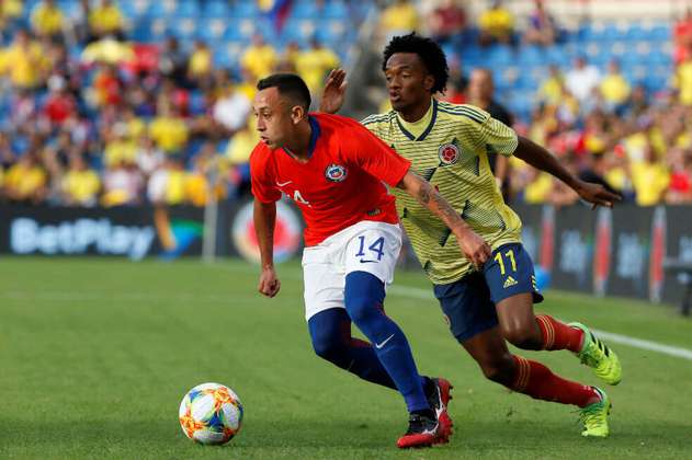 Colombia empató sin goles con Chile en duelo amistoso