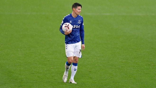 Here is the goal from James Rodríguez in the match between Everton and Leicester – Premier League