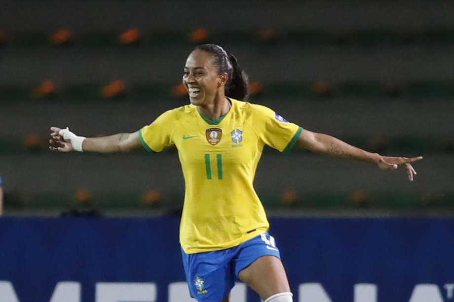 Adriana, con sus cuatro goles, ha sido uno de los puntos más altos de Brasil en lo que va de la Copa América Femenina 2022.