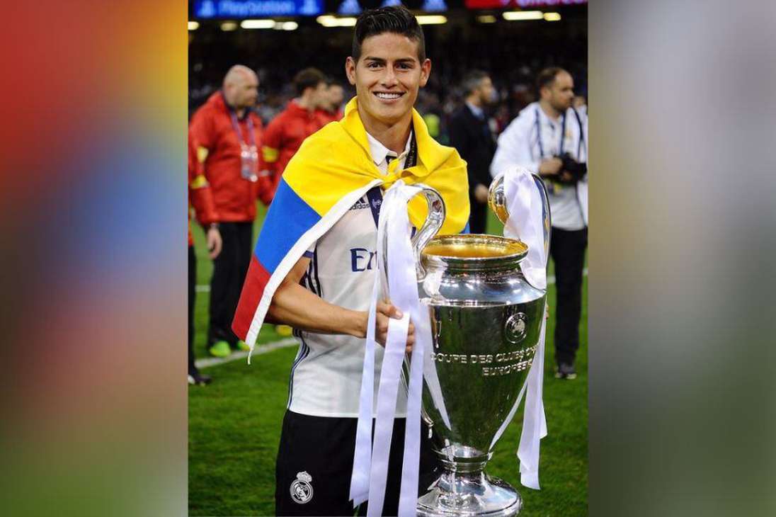 Mientras James Rodríguez cumple más de seis meses sin jugar un partido oficial, en la Champions League se le recuerda por ser miembro de los planteles del Real Madrid que ganaron la competición en 2015-2016 y 2016-2017. / Instagram: jamesrodriguez10