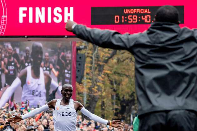 Eliud Kipchoge, el primer hombre en correr una maratón en menos de dos horas