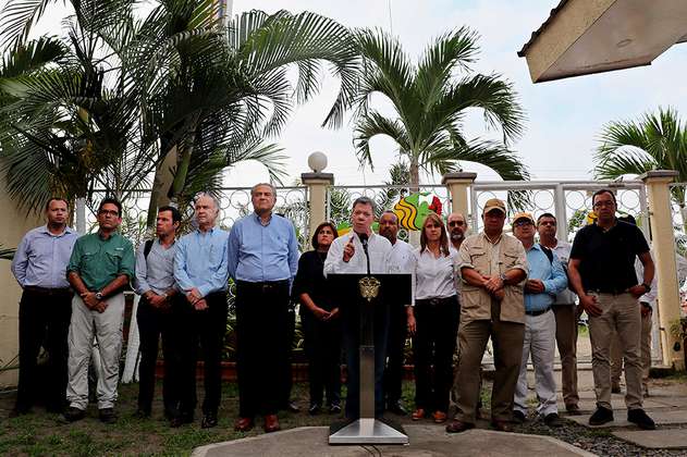 Santos destina 9.000 policías y militares para atacar "los eslabones del narcotráfico" en Tumaco