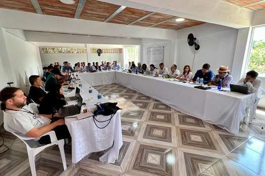 Segunda reunión de los delegados del Gobierno y de la disidencia de FARC, comandada por Iván Mordisco, en Suárez, Cauca.