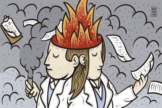 El modo de vida en los laboratorios de investigación quema a los científicos, sobre todo, a los predoctorales.  / Wearbeard