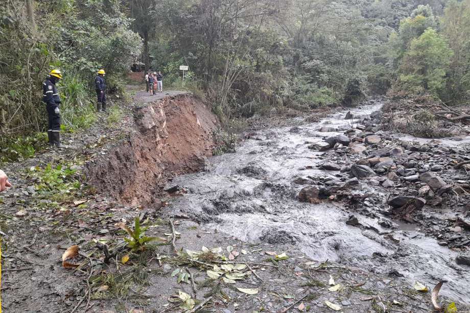 Emergencia por temporada de lluvias en Cundinamarca.
