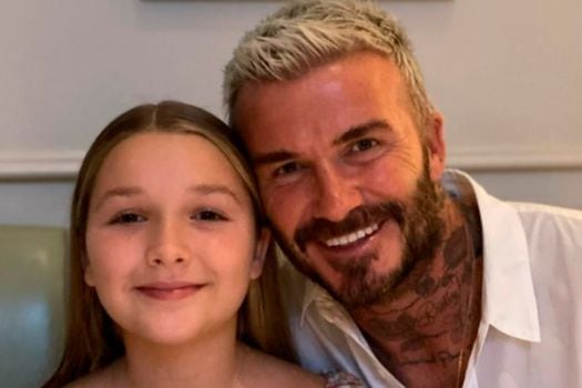 David Beckham recibe críticas por besar a su hija en la boca