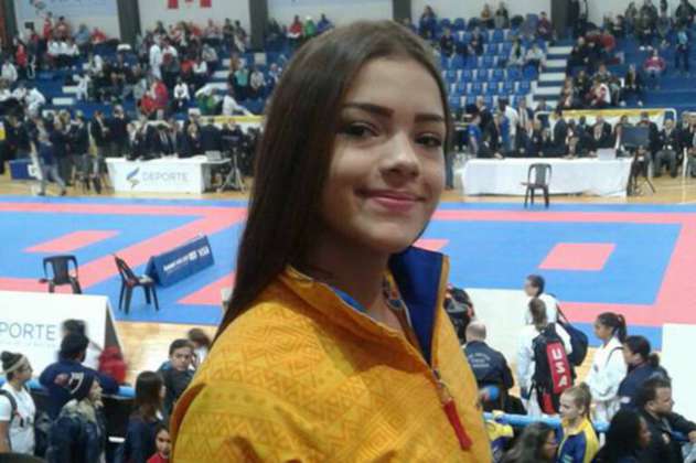 La lucha de la juvenil karateca Alejandra Ospina