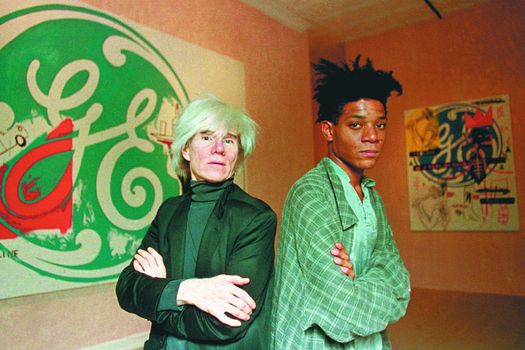 Andy Warhol y Jean-Michel Basquiat, exponentes del arte pop estadounidense.