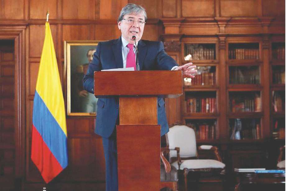 El canciller Carlos Holmes Trujillo representó al presidente Duque ante el Grupo de Lima.  / EFE