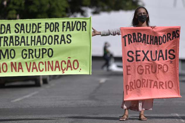 Trabajadoras sexuales en Brasil piden vacunas contra el coronavirus por estar en “primera línea”