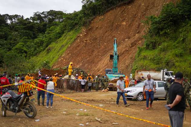 Se suspendió la búsqueda de víctimas en la vía Quibdó-Medellín