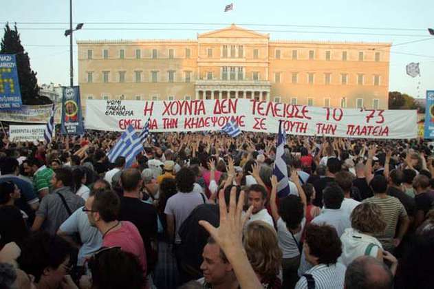  Grecia, en huelga contra la austeridad durante la cumbre europea