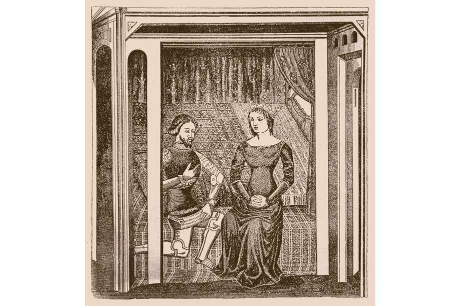Lancelot y Guinevere, personajes de las narraciones de Chretién Troyes.