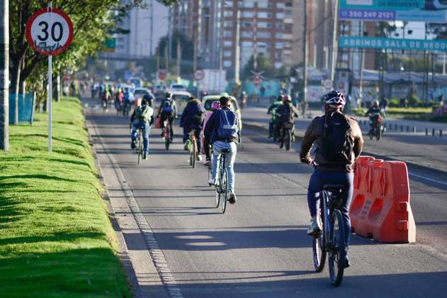 Distrito habilitará 36 kilómetros de ciclovías temporales en Bogotá