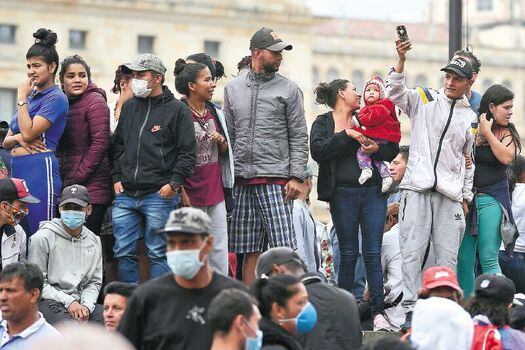 El problema en Bogotá ha radicado en qué hacer con los venezolanos desalojados. / Mauricio Alvarado