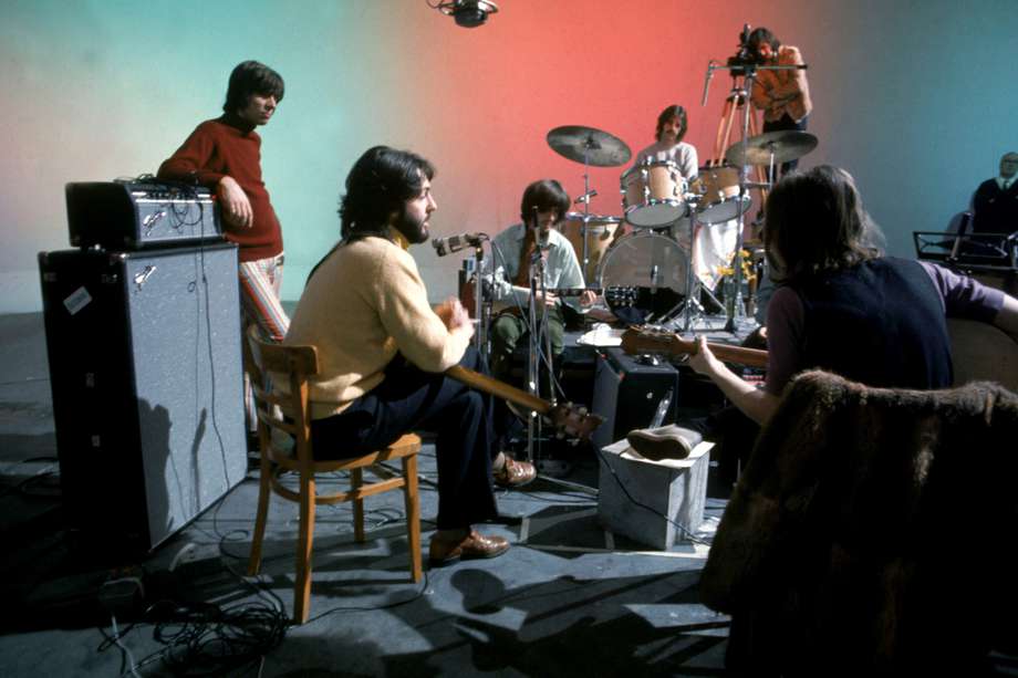 GRAF5127. MADRID, 06/05/2024.-Paul McCartney, George Harrison, Ringo Starr y John Lennon en 'THE BEATLES: LET IT BE, documental estrenado en mayo de 1970.