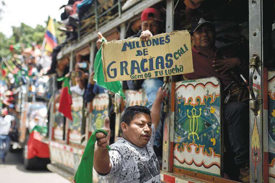 Paro Nacional, Cali, Minga Indigena