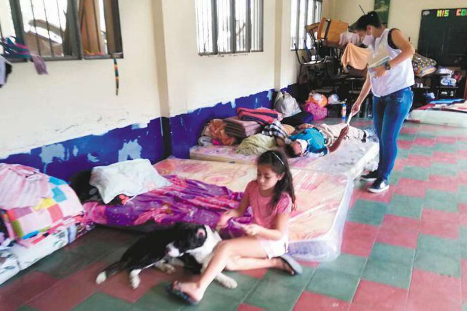 Las autoridades dispusieron de cinco albergues donde se encuentran al menos 180 familias. /Oficina de Comunicaciones Alcaldía de Dabeiba 