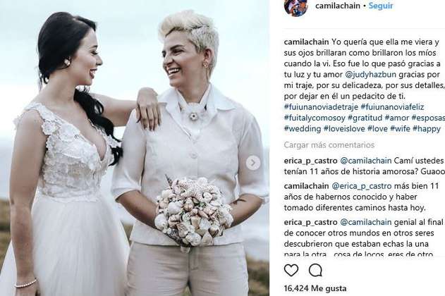 El mensaje de Camila Chaín a quienes criticaron su matrimonio