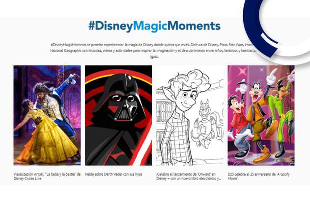 Disney lanza sitio web gratuito para que las familias pasen la cuarentena
