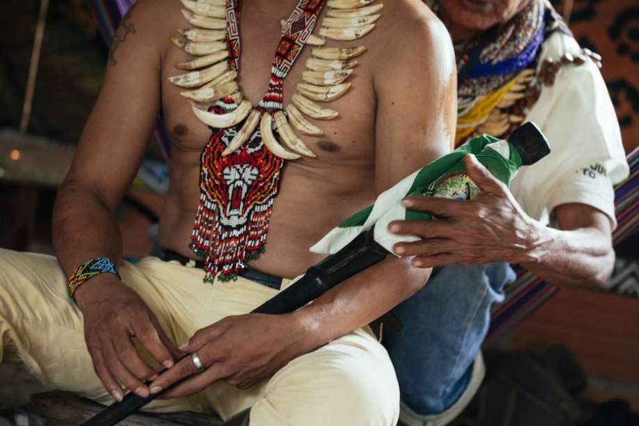 El pueblo Siona es uno de los 34 pueblos indígenas que la Corte Constitucional declaró como "en peligro inminente de extinción cultural" en 2009. La suma ha ascendido a 67 pueblos en peligro los últimos 9 años. / Cortesía de Amazon Frontlines
