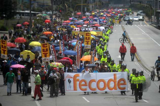 Tras recibir amenazas, Fecode convoca paro nacional por 24 horas para el 12 de septiembre