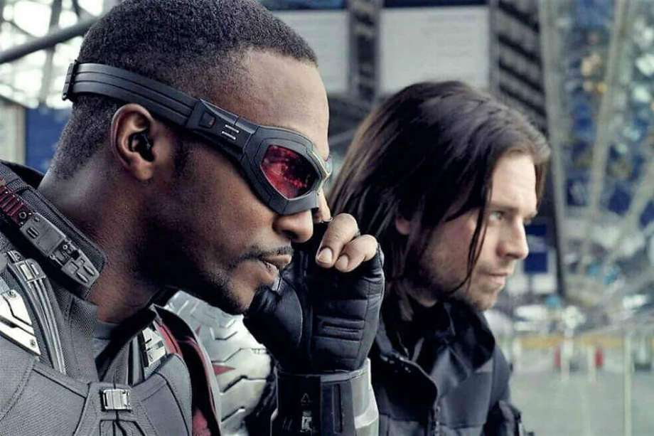 The Falcon y The Winter Soldier en una de las escenas de la película "Capitán América: Civil War". Cortesía Marvel
