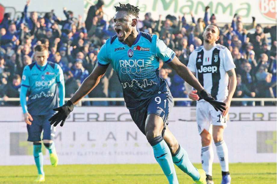 El delantero marcó los goles del Atalanta en el empate 2-2 ante la Juventus, por la fecha 18 de la Serie A.