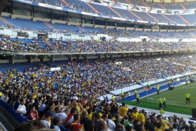 El Bernabéu a tope para darle la bienvenida a James Rodríguez