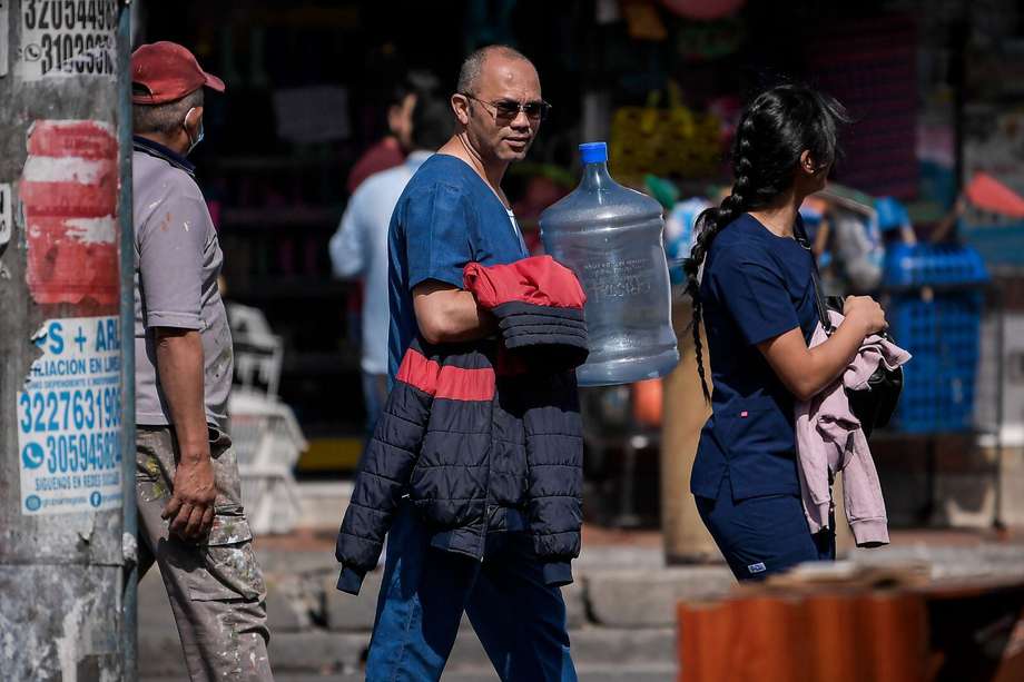 Día 1 de racionamiento de agua en Bogotá,11 de abril de 2024.