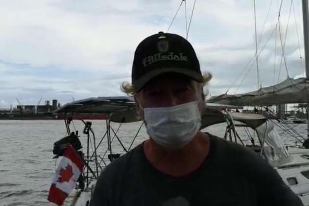 Velero canadiense rescatado por la Armada en el Pacífico volverá al mar tras tres meses