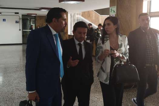 Aida Victoria Merlano Manzaneda a la salida de la audiencia de lectura de acusación en su contra.  / El Espectador