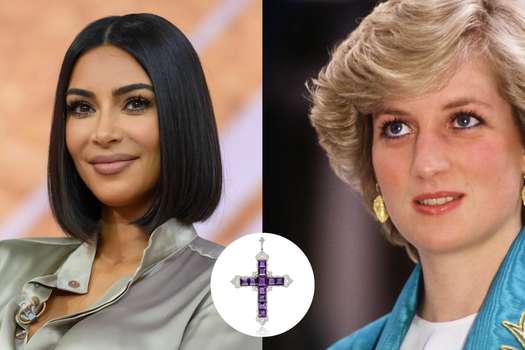 Kim Kardashian adquirió en una subasta el colgante de la Cruz de Attallah que perteneció a la princesa Diana.