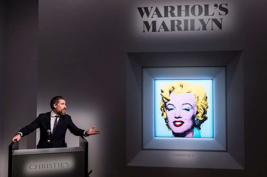 La venta de la obra de Warhol se hará en beneficio de la Thomas and Doris Ammann Foundation Zürich,la cual vela por la calidad de vida de niños y niñas alrededor del mundo. EFE/EPA/JUSTIN LANE
