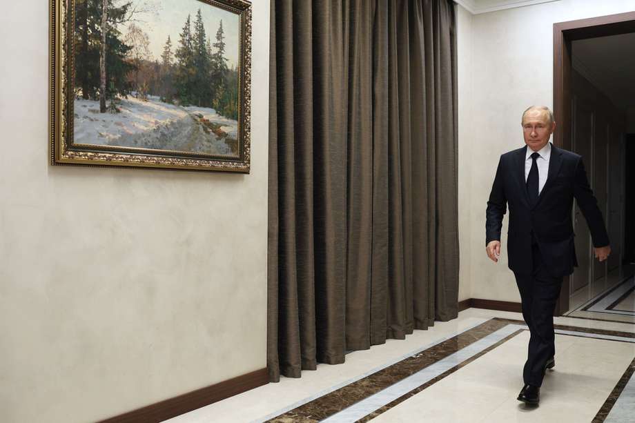 El presidente ruso, Vladimir Putin, llega a la residencia Novo-Ogaryovo, en las afueras de Moscú, para reunirse con el vicepresidente de la Comisión Militar Central China, Zhang Youxia.
