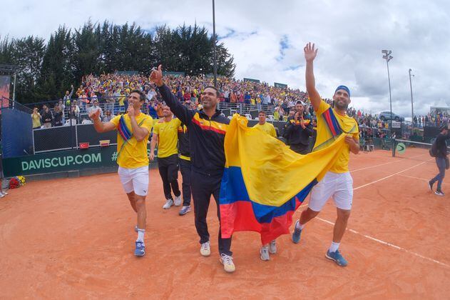 En imágenes: así fue la victoria de Colombia en la Copa Davis