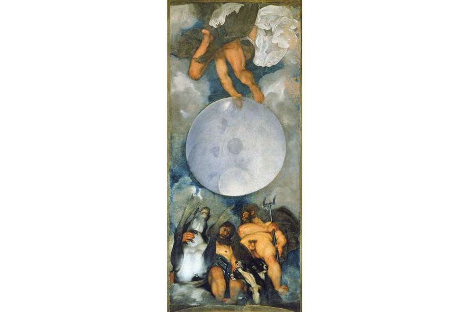 Jupiter, Neptuno y Plutón, el fresco ubicado en La Villa de la Aurora, fue pintado por Caravaggio hacia 1597-1600.