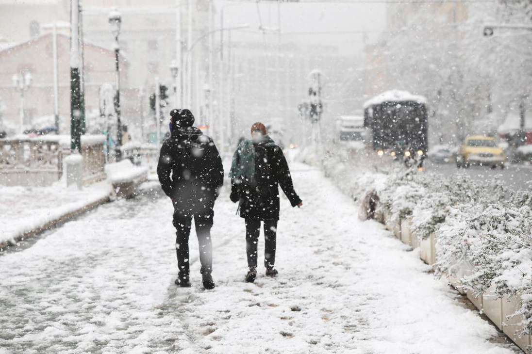 Grecia temporal nieve 2021