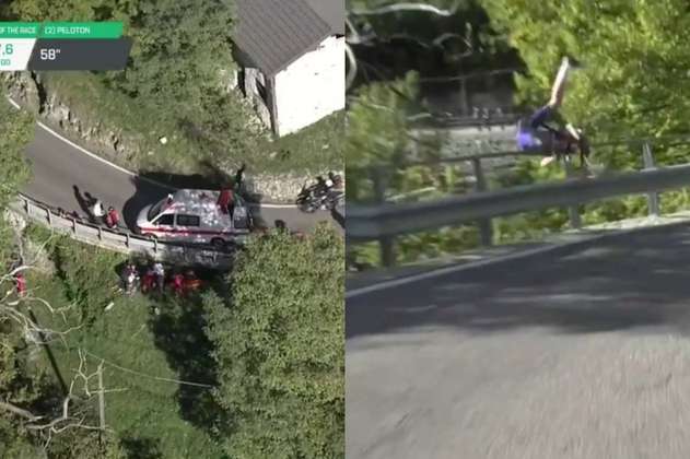 El ciclismo quedó en vilo: escalofriante caída de De Plus en el Giro de Lombardía