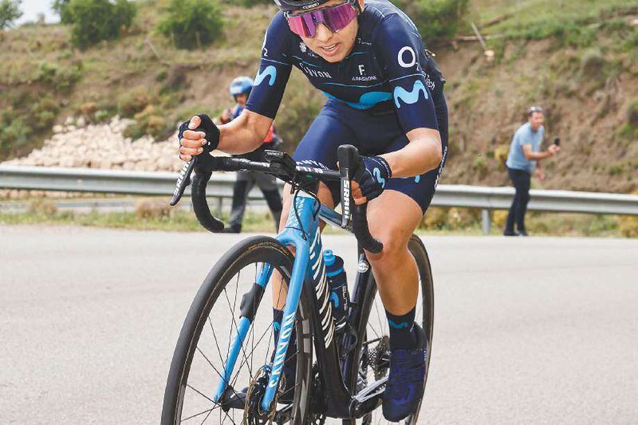 La ciclista colombiana Paula Andrea Patiño corre para el equipo Movistar. / Cortesía: Movistar