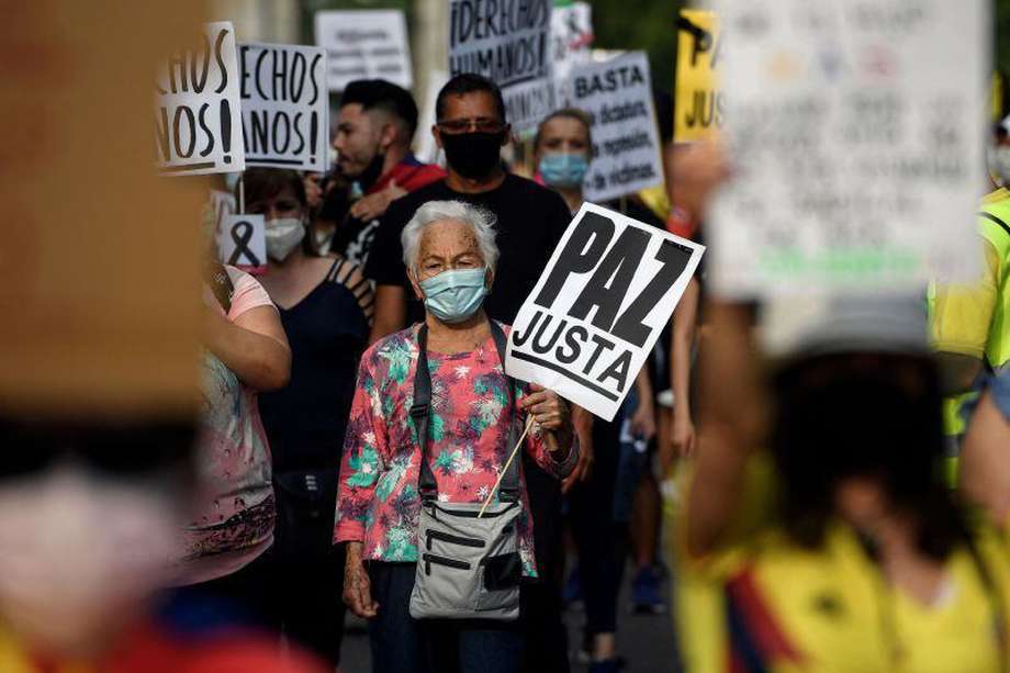 En 2019 Ecuador, Chile, Colombia y Bolivia vivieron convulsos estallidos sociales.   / AFP / OSCAR DEL POZO
