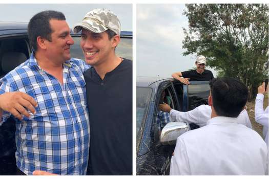 Las nuevas imágenes que circulan de Juan Guaidó con supuestos miembros de "Los Rastrojos".