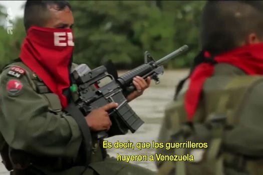 Documental del Canal Arte llegó hasta el Frente Domingo Laín del Eln en Arauca para explicarle a Europa cómo es que, luego de un proceso de paz, todavía opera una guerrila en Colombia. / Pantallazo del canal Arte