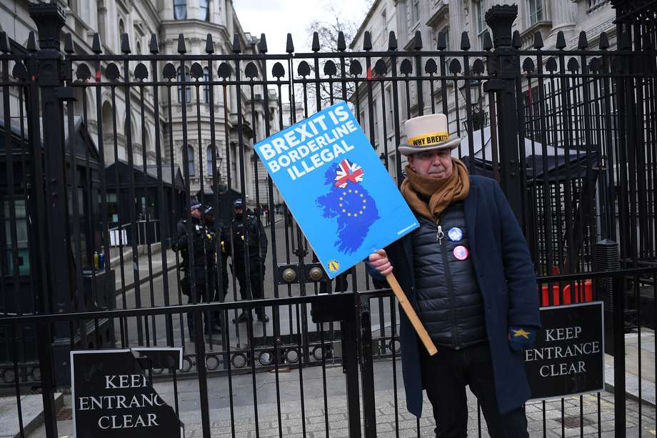Protestas anti-Bréxit en Londres. EFE/EPA/ANDY RAIN
