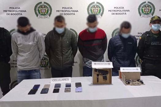 Este grupo criminal realizaba extorsiones a vendedores de las localidades del sur de Bogotá y de municipios aledaños.